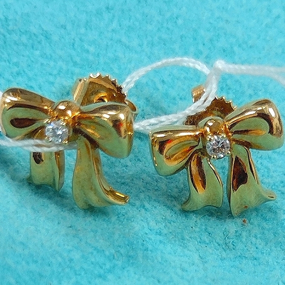 Tiffany & Co. Jewelry - 18K Tiffany & Co. Diamond Bow Earrings Gorgeous 🎁 🛍️